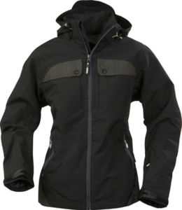 Parka personnalisé femme en tissu technique Noir