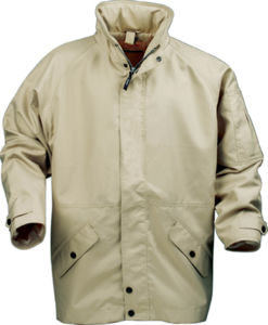 Parka personnalisé homme imperméable avec capuche Beige
