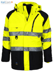 Parka pour professionnel Jaune Noir