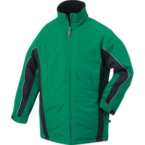 Parka publicitaire sport à capuche amovible Vert Noir