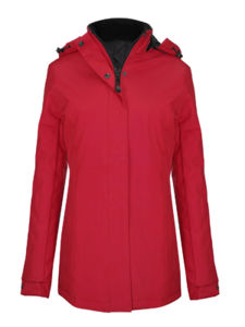 Pupoo | Parka publicitaire pour femme Rouge 1