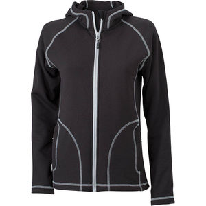 Divy | Polaire personnalisée pour femme Noir Argent