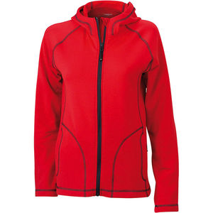 Divy | Polaire personnalisée pour femme Rouge Carbone