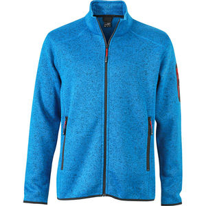 Honnoo | Polaire publicitaire pour homme Bleu royal mélangé Rouge