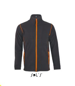 Nova | Polaire publicitaire pour homme Anthracite Orange