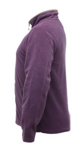 Qoocy | Polaire publicitaire pour homme Pourpre Blanc 2