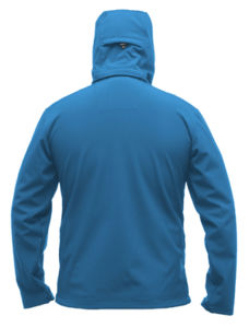 Arley Hooded | Softshell Coupe-Vent publicitaire pour homme Bleu Oxford 4