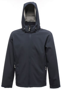 Arley Hooded | Softshell Coupe-Vent publicitaire pour homme Marine 1