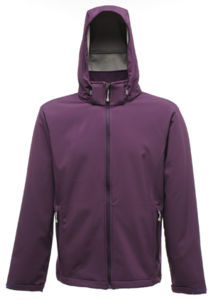 Arley Hooded | Softshell Coupe-Vent publicitaire pour homme Pourpre 2