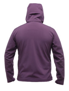 Arley Hooded | Softshell Coupe-Vent publicitaire pour homme Pourpre 5