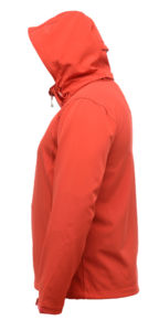 Arley Hooded | Softshell Coupe-Vent publicitaire pour homme Rouge 2