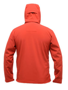 Arley Hooded | Softshell Coupe-Vent publicitaire pour homme Rouge 4