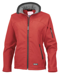 Boojoo | Softshell Coupe-Vent publicitaire pour femme Rouge 1