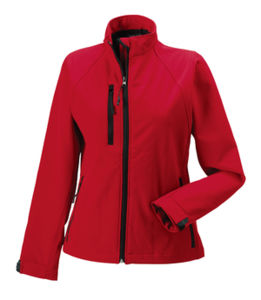 Cyloo | Softshell Coupe-Vent publicitaire pour femme Rouge 2