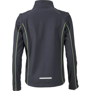 Fodo | Softshell Coupe-Vent personnalisé pour femme Gris Fer Vert 1