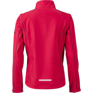 Fodo | Softshell Coupe-Vent personnalisé pour femme Rouge Noir 1