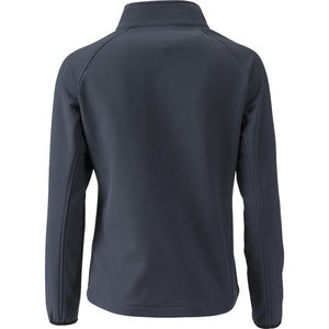 Geda | Softshell Coupe-Vent personnalisé pour femme Gris Fer Rouge 1