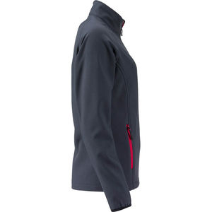 Geda | Softshell Coupe-Vent personnalisé pour femme Gris Fer Rouge 2