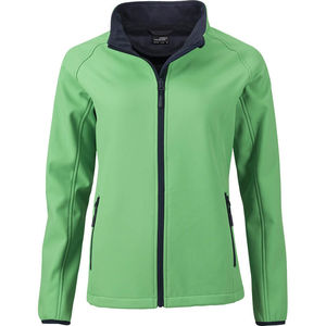 Geda | Softshell Coupe-Vent personnalisé pour femme Vert Marine