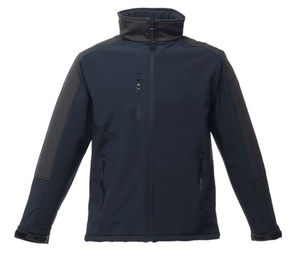Here | Softshell Coupe-Vent personnalisé pour homme Marine Noir 1