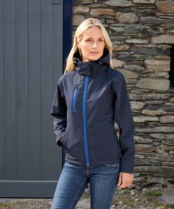 Hise | Softshell Coupe-Vent publicitaire pour femme Marine Royal 1