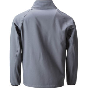 Jaru | Softshell Coupe-Vent publicitaire pour homme Gris Fer Rouge 1