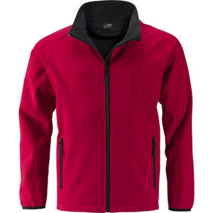 Jaru | Softshell Coupe-Vent publicitaire pour homme Rouge Noir