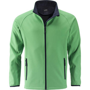 Jaru | Softshell Coupe-Vent publicitaire pour homme Vert Marine