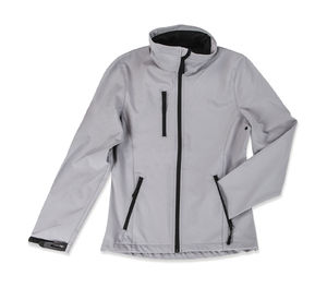Jojuno | Softshell Coupe-Vent publicitaire pour femme Gris