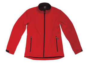 Konny | Softshell Coupe-Vent personnalisé pour femme Rouge 3