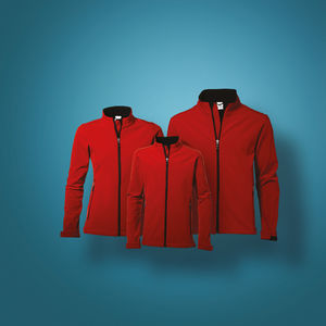 Konny | Softshell Coupe-Vent personnalisé pour femme Rouge 4