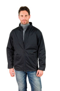 Lewe | Softshell Coupe-Vent personnalisé pour homme Noir 1