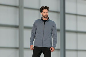 Pusa | Softshell Coupe-Vent publicitaire pour homme Gris 1