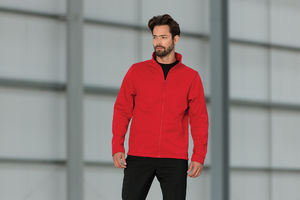 Pusa | Softshell Coupe-Vent publicitaire pour homme Rouge 1