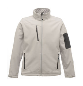 Puzeze | Softshell Coupe-Vent personnalisé pour femme Gris Clair