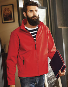 Quluba | Softshell Coupe-Vent publicitaire pour homme Rouge 1