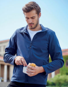 Ravurro | Softshell Coupe-Vent personnalisé pour homme Marine Marine 1