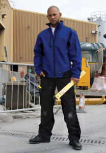 Ripstop Work | Softshell Coupe-Vent publicitaire pour homme Aqua Gris 2