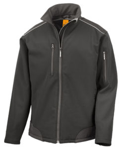 Ripstop Work | Softshell Coupe-Vent publicitaire pour homme Noir Noir 2