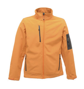 Rocodu | Softshell Coupe-Vent publicitaire pour homme Orange Gris