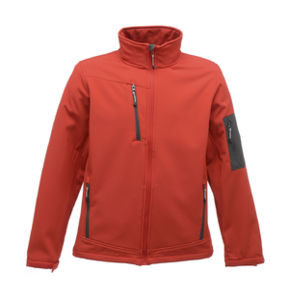 Rocodu | Softshell Coupe-Vent publicitaire pour homme Rouge Gris