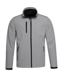 Somile | Softshell Coupe-Vent personnalisé pour homme Gris 1