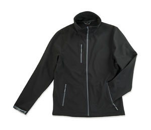 Somile | Softshell Coupe-Vent personnalisé pour homme Noir