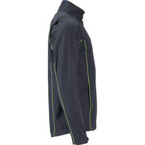 Tepoo | Softshell Coupe-Vent publicitaire pour homme Gris Fer Vert 2
