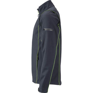 Tepoo | Softshell Coupe-Vent publicitaire pour homme Gris Fer Vert 3