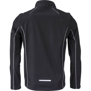 Tepoo | Softshell Coupe-Vent publicitaire pour homme Noir Argent 1