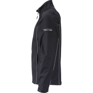 Tepoo | Softshell Coupe-Vent publicitaire pour homme Noir Argent 3