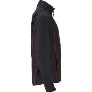 Tepoo | Softshell Coupe-Vent publicitaire pour homme Noir Rouge 2