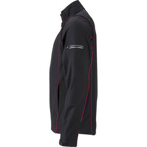 Tepoo | Softshell Coupe-Vent publicitaire pour homme Noir Rouge 3