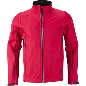 Tepoo | Softshell Coupe-Vent publicitaire pour homme Rouge Noir